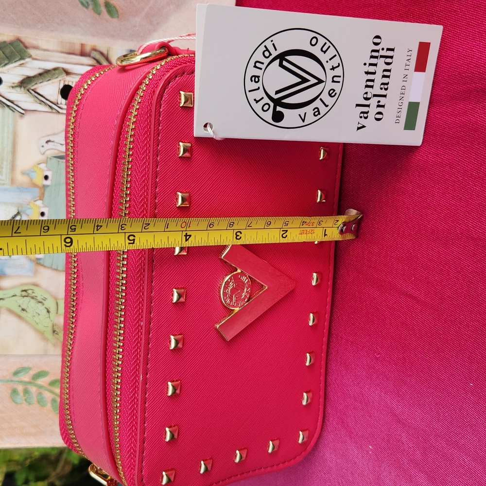 Pink Valentino Orlandi Crossbody Made In Italy - Picture 10 of 12
